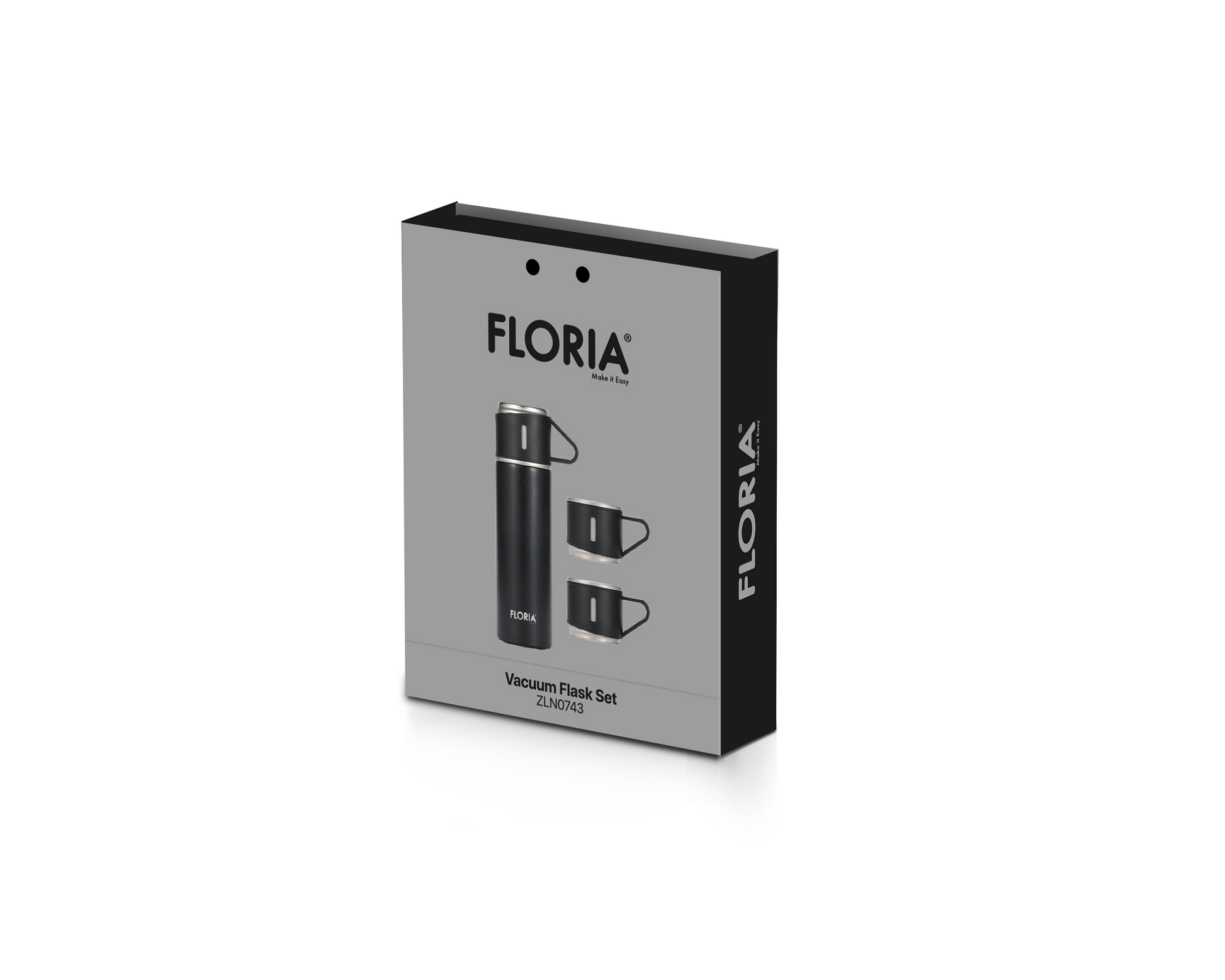 Termos Zilan ZLN0743 din inox, capacitate 500ml, 3 capace care pot fi folosite pe post de cana