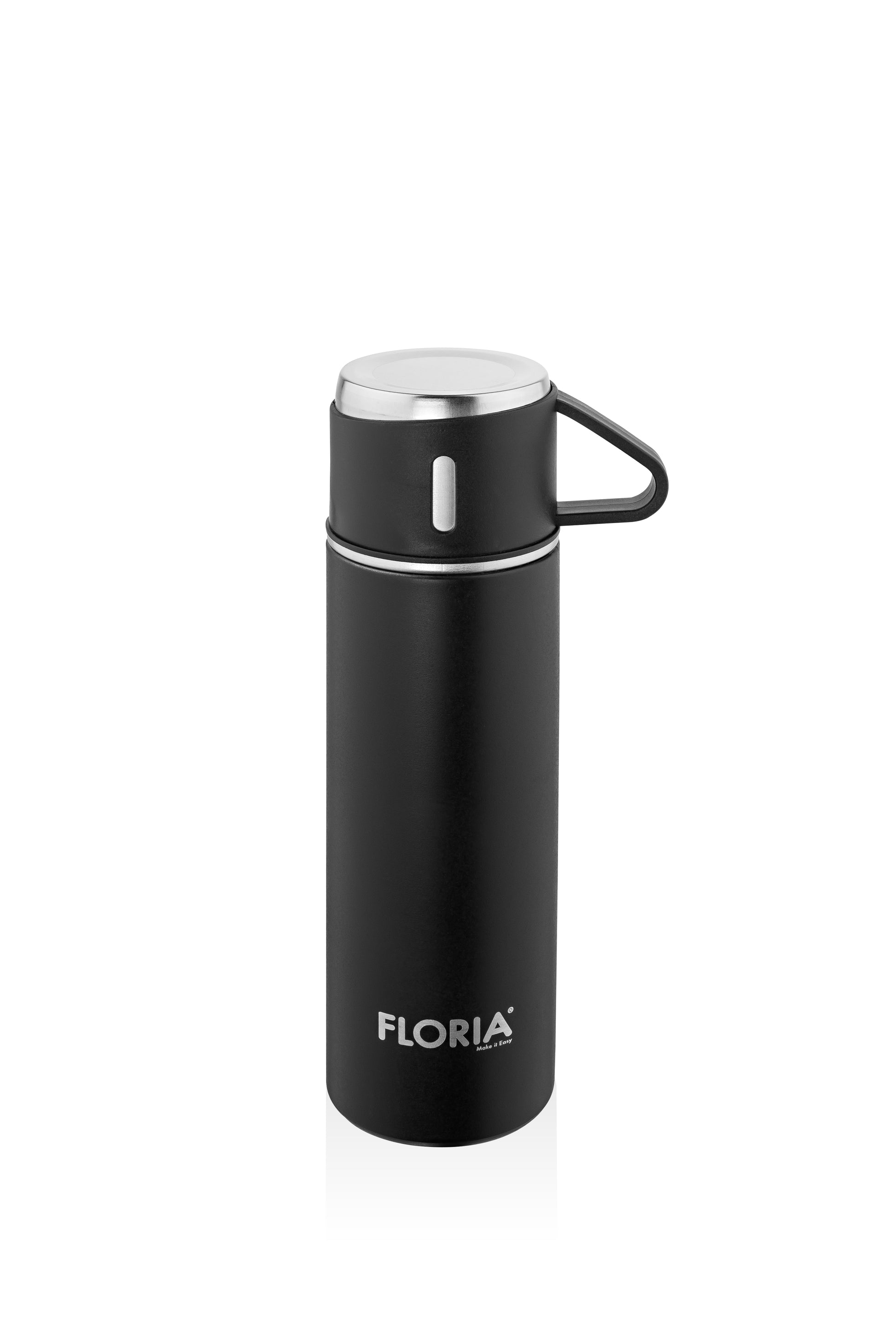 Termos Zilan ZLN0743 din inox, capacitate 500ml, 3 capace care pot fi folosite pe post de cana