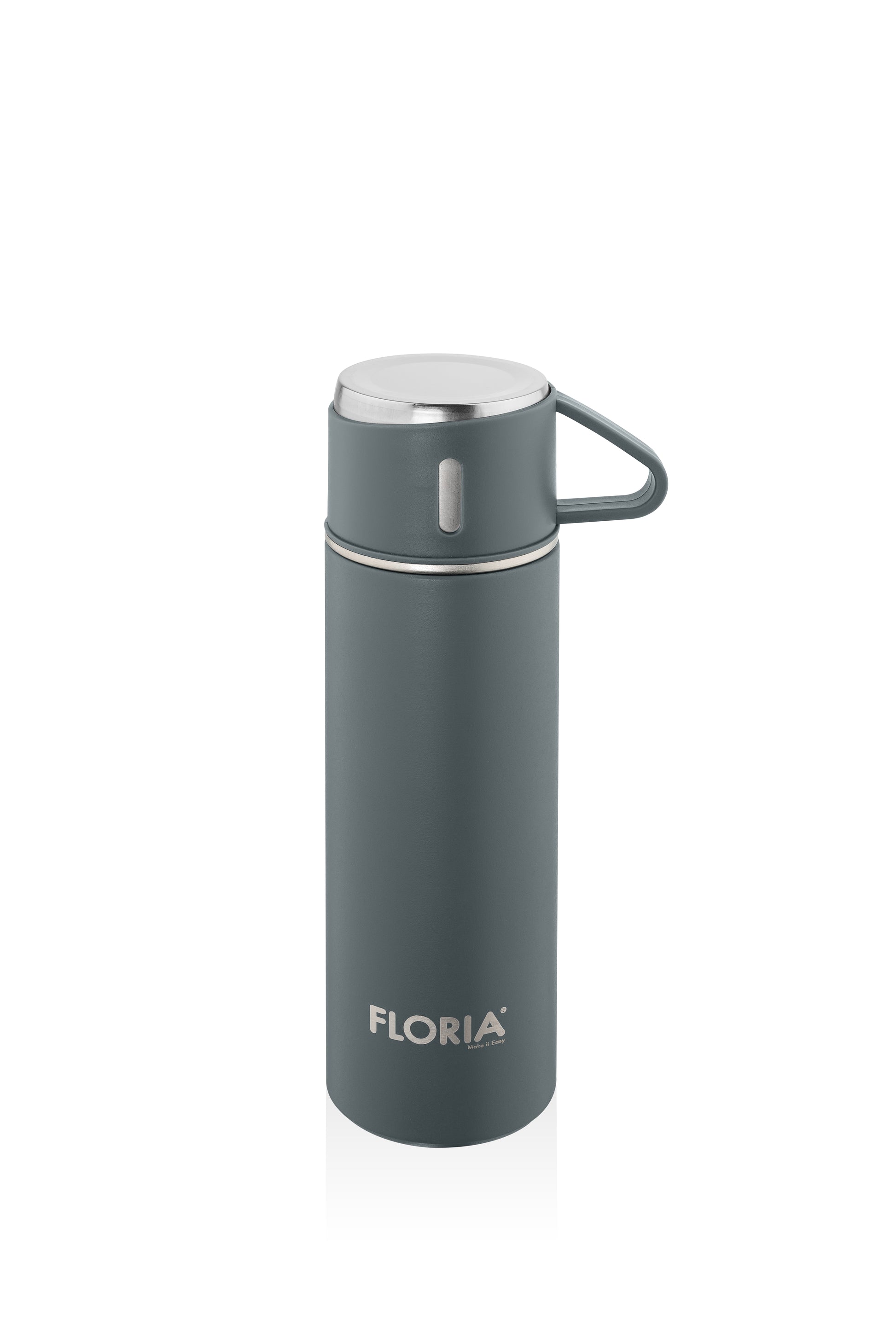 Termos Zilan ZLN0745 din inox, capacitate 500ml, 3 capace care pot fi folosite pe post de cana