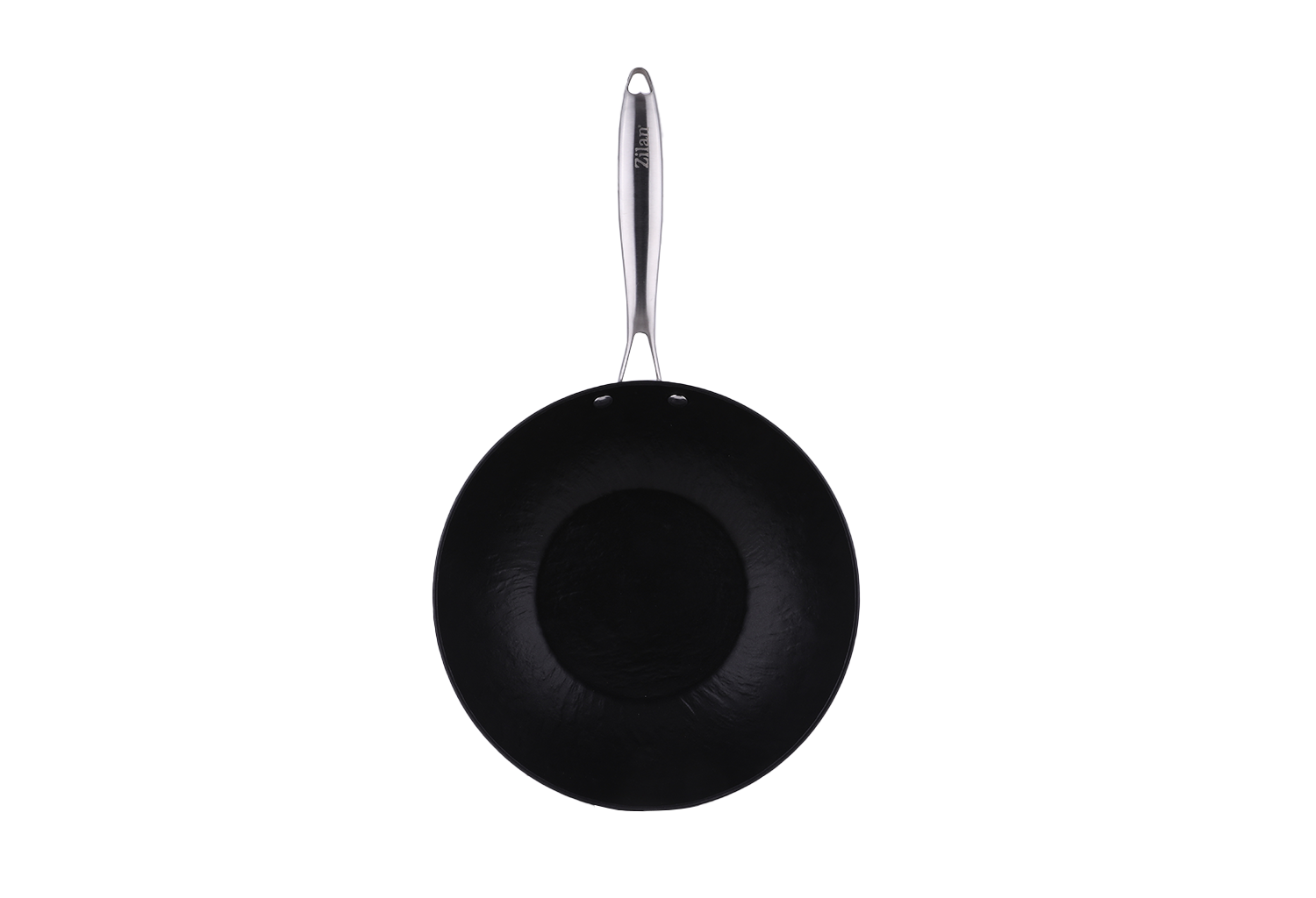Tigaie Wok Zilan ZLN0934, Diametru 28 cm, 7 straturi de material, Maner nituit, Compatibil cuptor si masina de spalat vase
