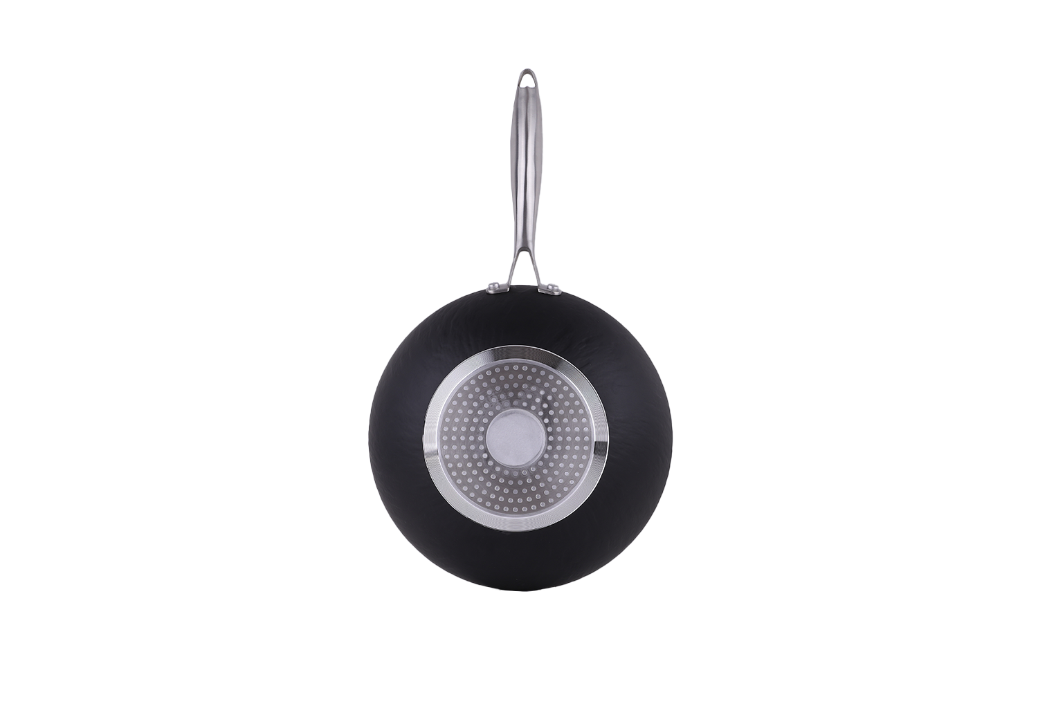 Tigaie Wok Zilan ZLN0934, Diametru 28 cm, 7 straturi de material, Maner nituit, Compatibil cuptor si masina de spalat vase