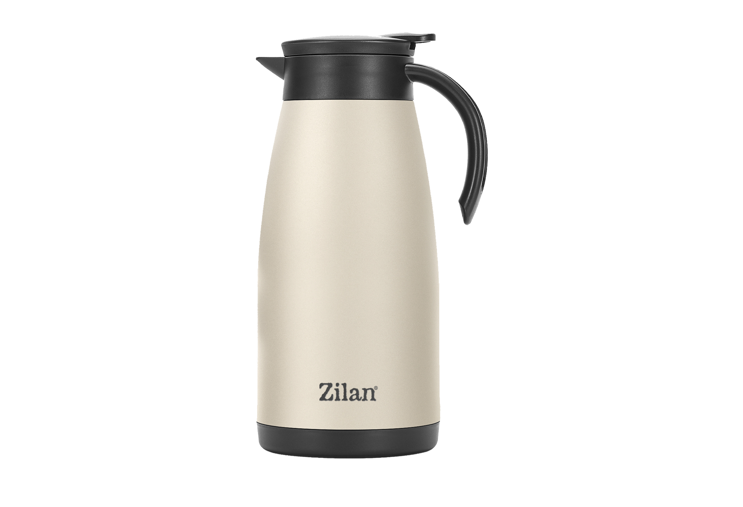 Termos Zilan ZLN0783 crem din inox, capacitate 1.5L, metine rece pana la 24 ore si cald pana la 18 ore