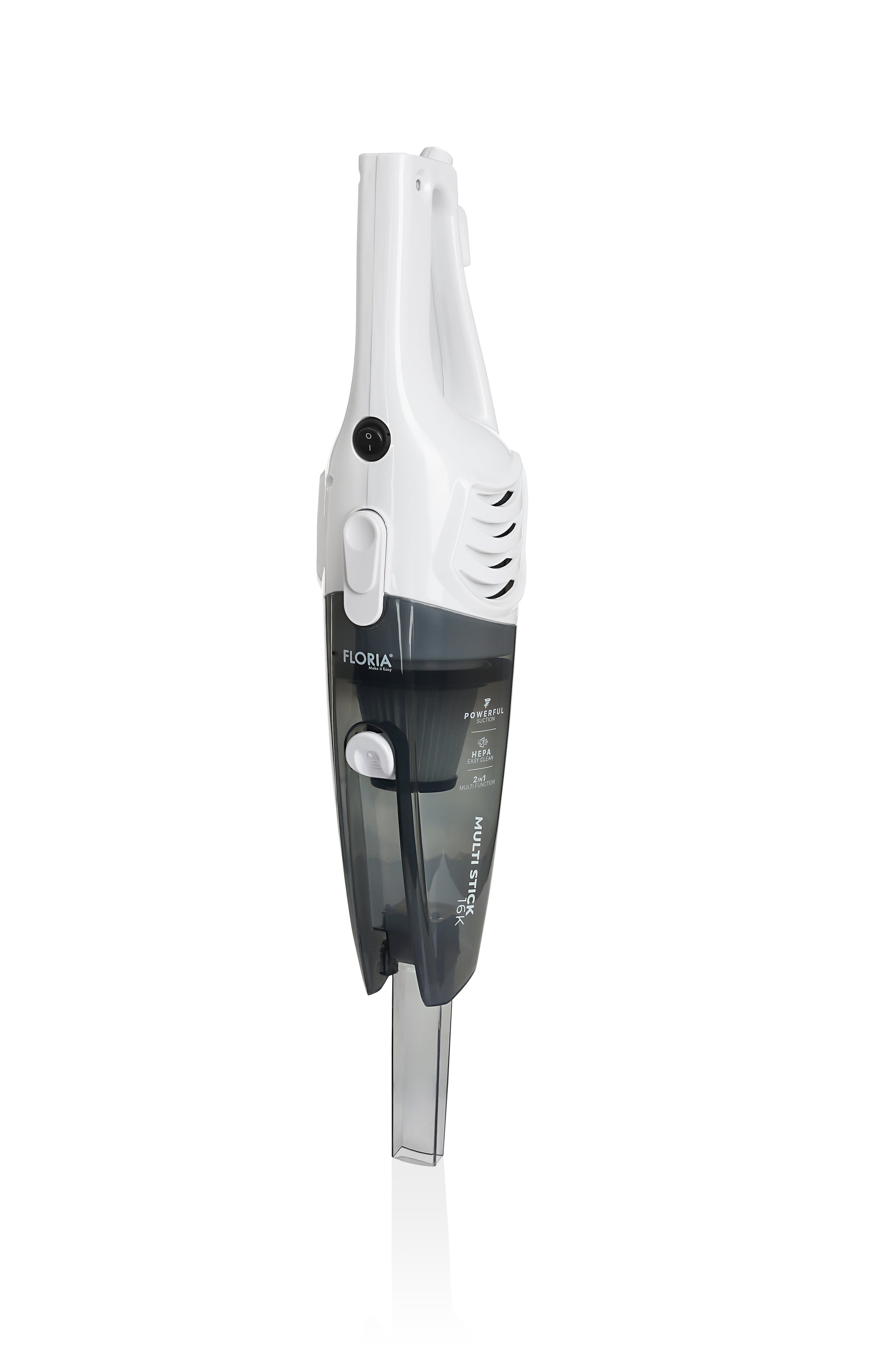 Aspirator vertical Floria ZLN8192 Alb, 2 in 1, fara sac, 800W, cablu de 4.2 m