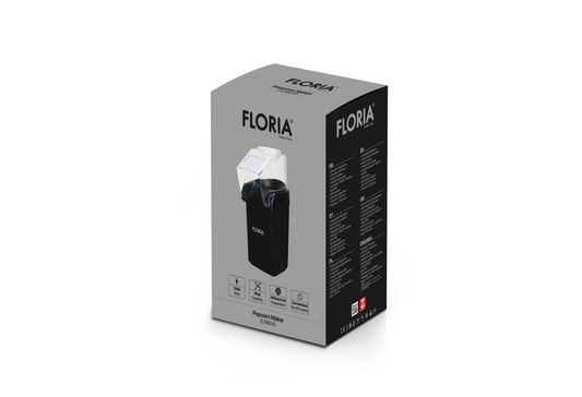 Aparat pentru facut popcorn Floria ZLN9045, BPA FREE, capacitate 60 de grame, 1200W, Negru