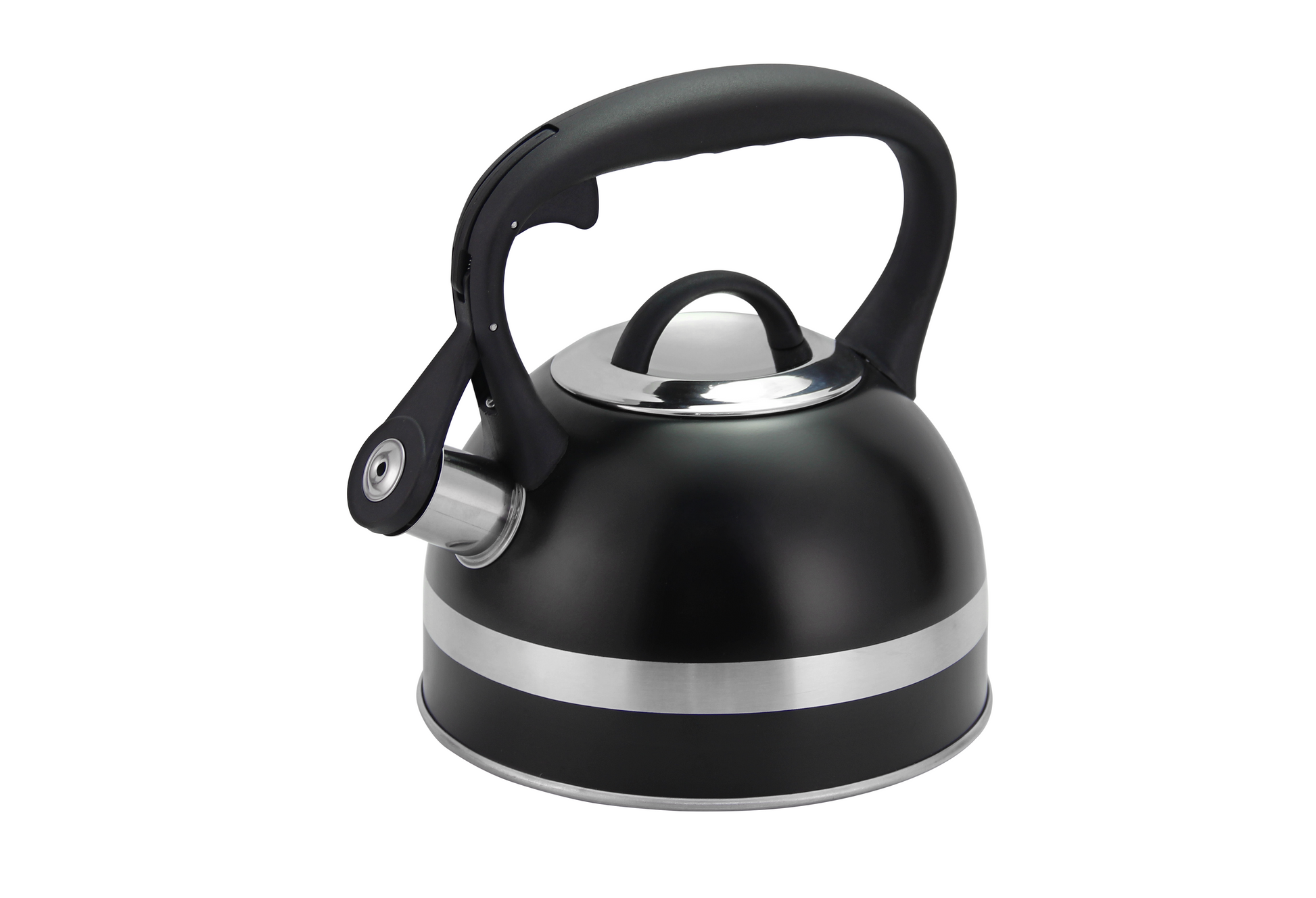 Ceainic din inox cu fluier Zilan ZLN1283, Culoare negru, Compatibil gaz, electric  inductie, Capacitate 3L