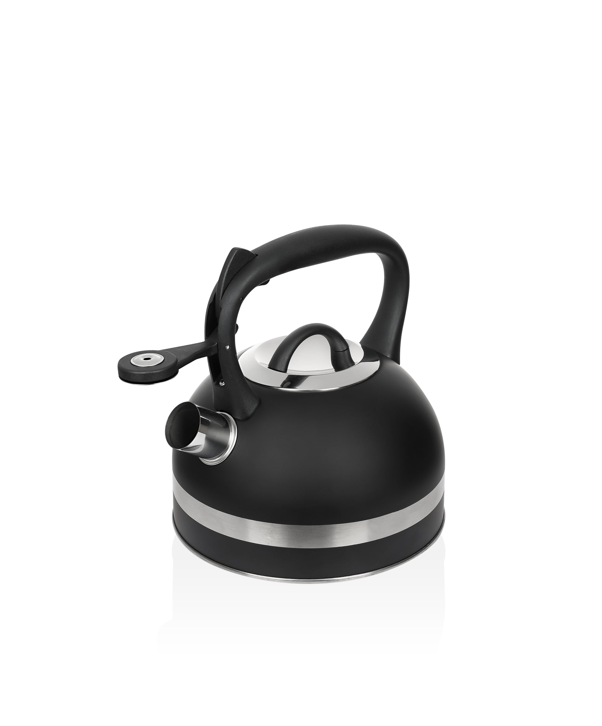 Ceainic din inox cu fluier Zilan ZLN1283, Culoare negru, Compatibil gaz, electric  inductie, Capacitate 3L