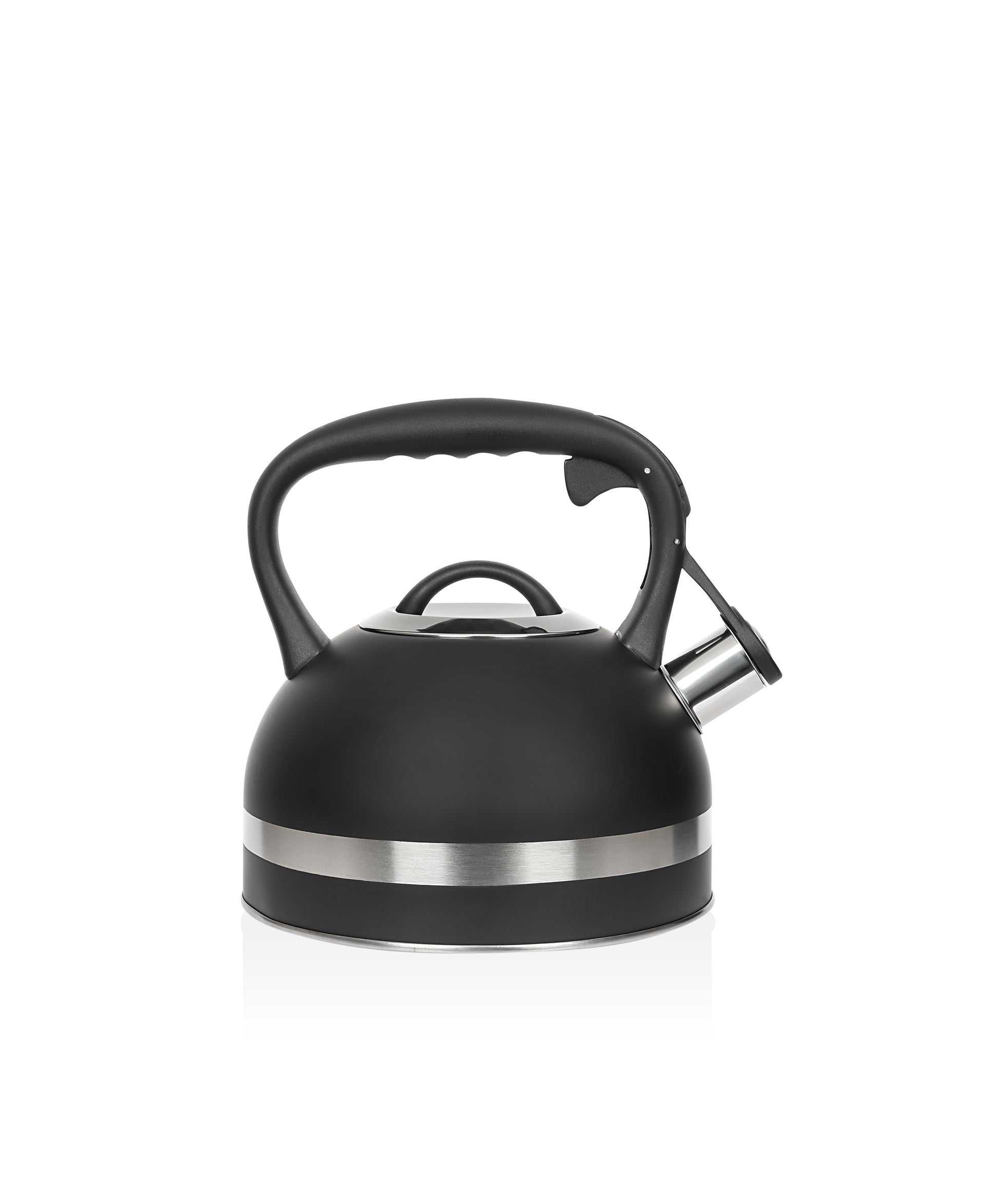 Ceainic din inox cu fluier Zilan ZLN1283, Culoare negru, Compatibil gaz, electric  inductie, Capacitate 3L
