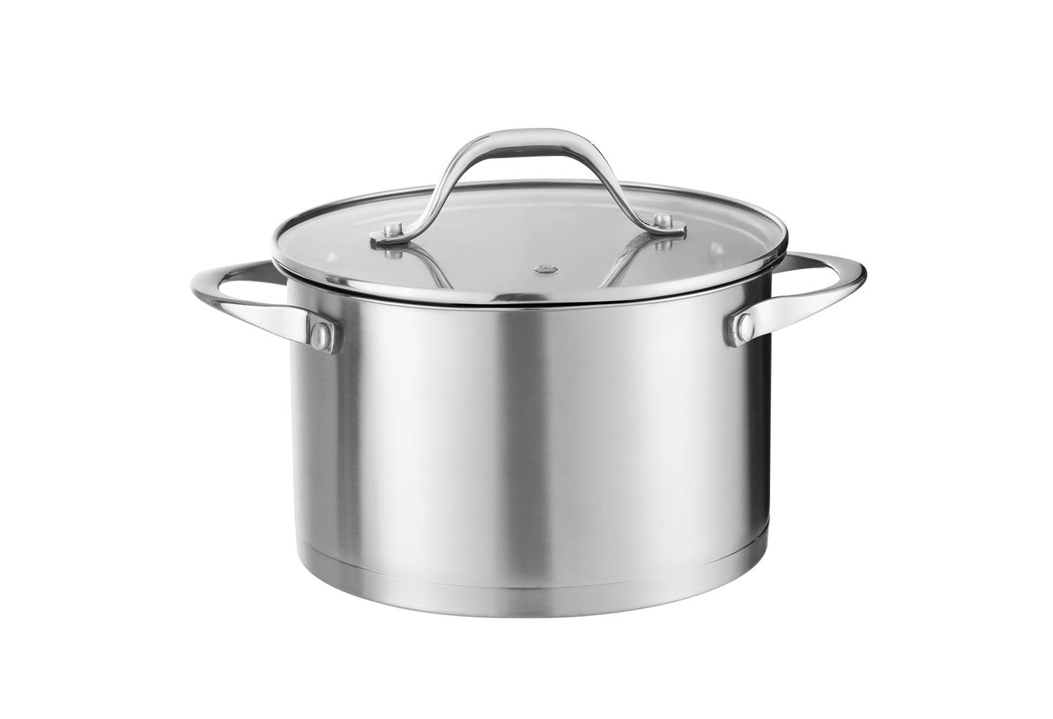 Oala din inox Zilan ZLN1351, 3L Diametru 20 cm, manere nituite, Compatibil gaz, inductie  electric, Compatibil masina de spalat vase