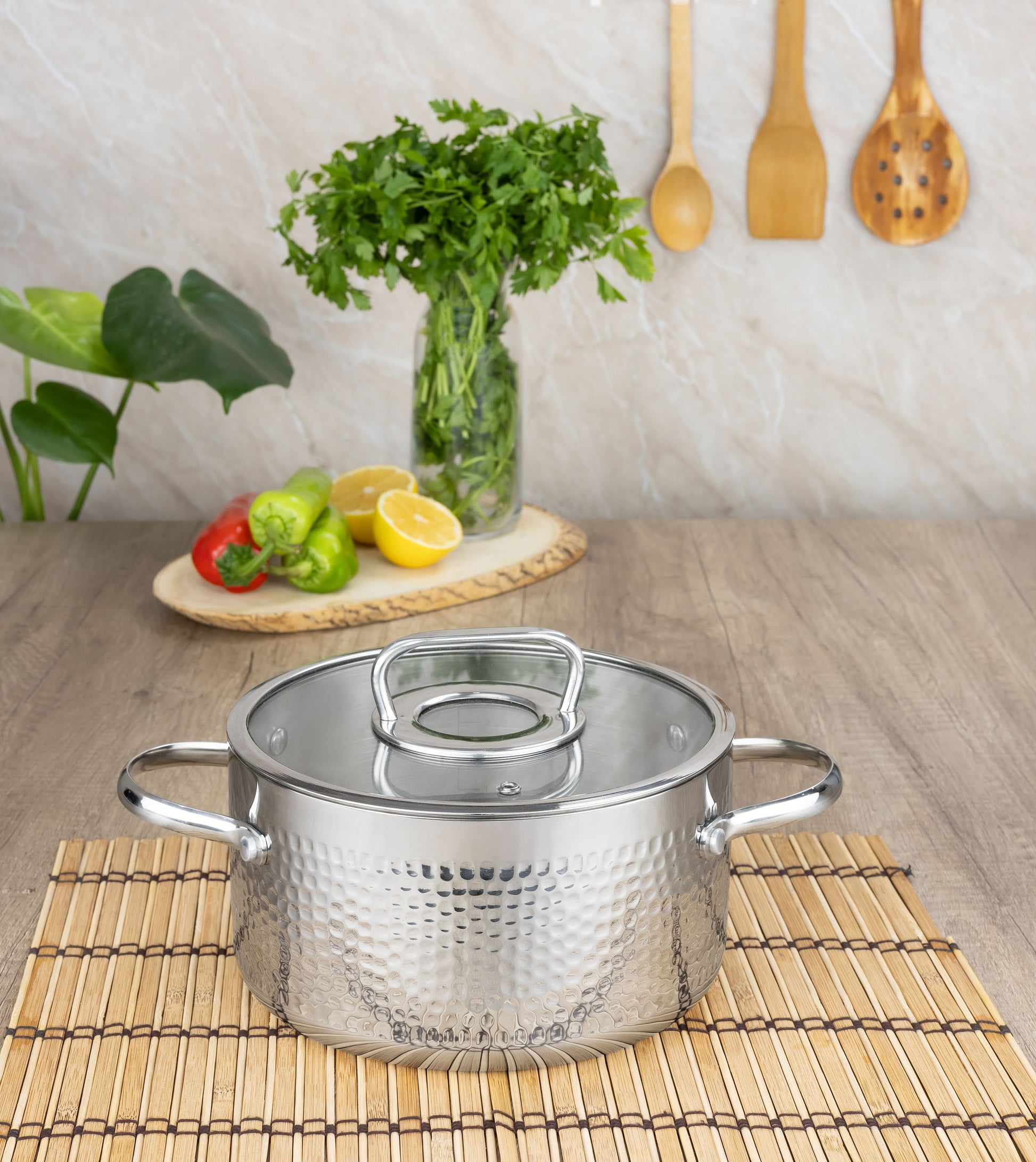 Cratita din inox Zilan ZLN1313, 2.5L, Diametru 20 cm, Manere nituite, Compatibil gaz, inductie  electric, Compatibil masina de spalat vase