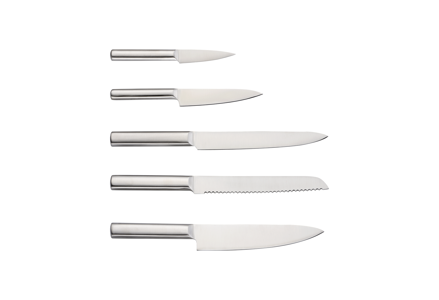 Set cutite 7 piese Zilan ZLN1627, Suport inclus, Otel inoxidabil 3CR13, Compatibil masina de spalat vase