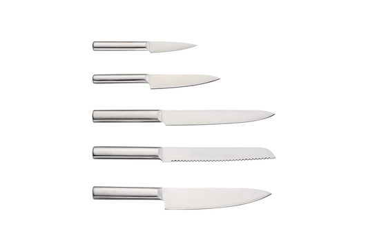 Set cutite 7 piese Zilan ZLN1627, Suport inclus, Otel inoxidabil 3CR13, Compatibil masina de spalat vase