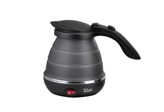 Fierbator pliabil Zilan ZLN1986 pentru voiaj, Putere 750W, Capacitate 0.5L, Protectie la supraincalzire, Baza din inox si carcasa din silicon durabil