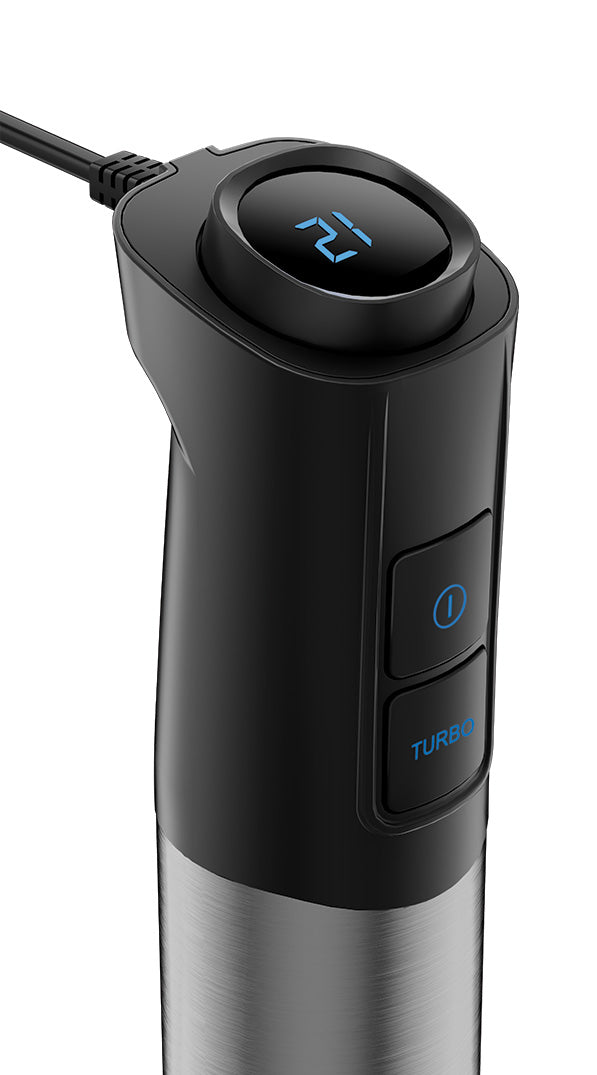 Mixer vertical Zilan ZLN3984, Putere 1200W, 12 trepte de viteza, Functie Turbo, Afisaj digital, Inox