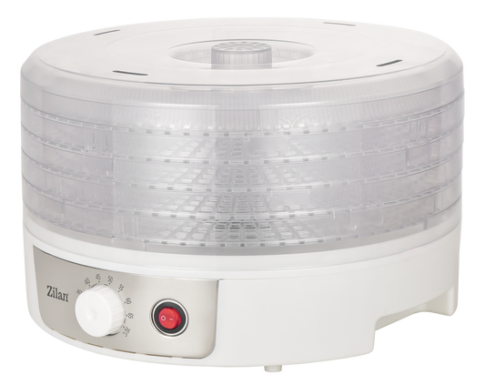 Deshidrator alimente Zilan ZLN2037, Putere 250W, Temperatura maxima 70° C, ALB