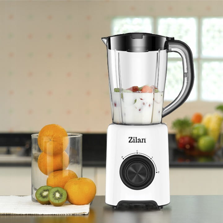 Blender Zilan ZLN-3703, 500W, 1.5L, functie puls- Vas de plastic