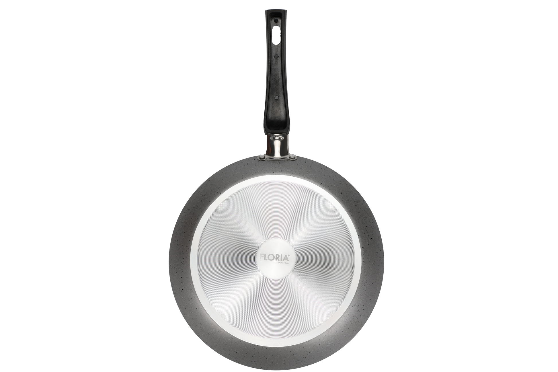 Tigaie aluminiu Floria ZLN2009 pentru clatite, Diametru 24 cm, 2 straturi Non-Stick, Maner din bachelita, Compatibil masina de spalat vase