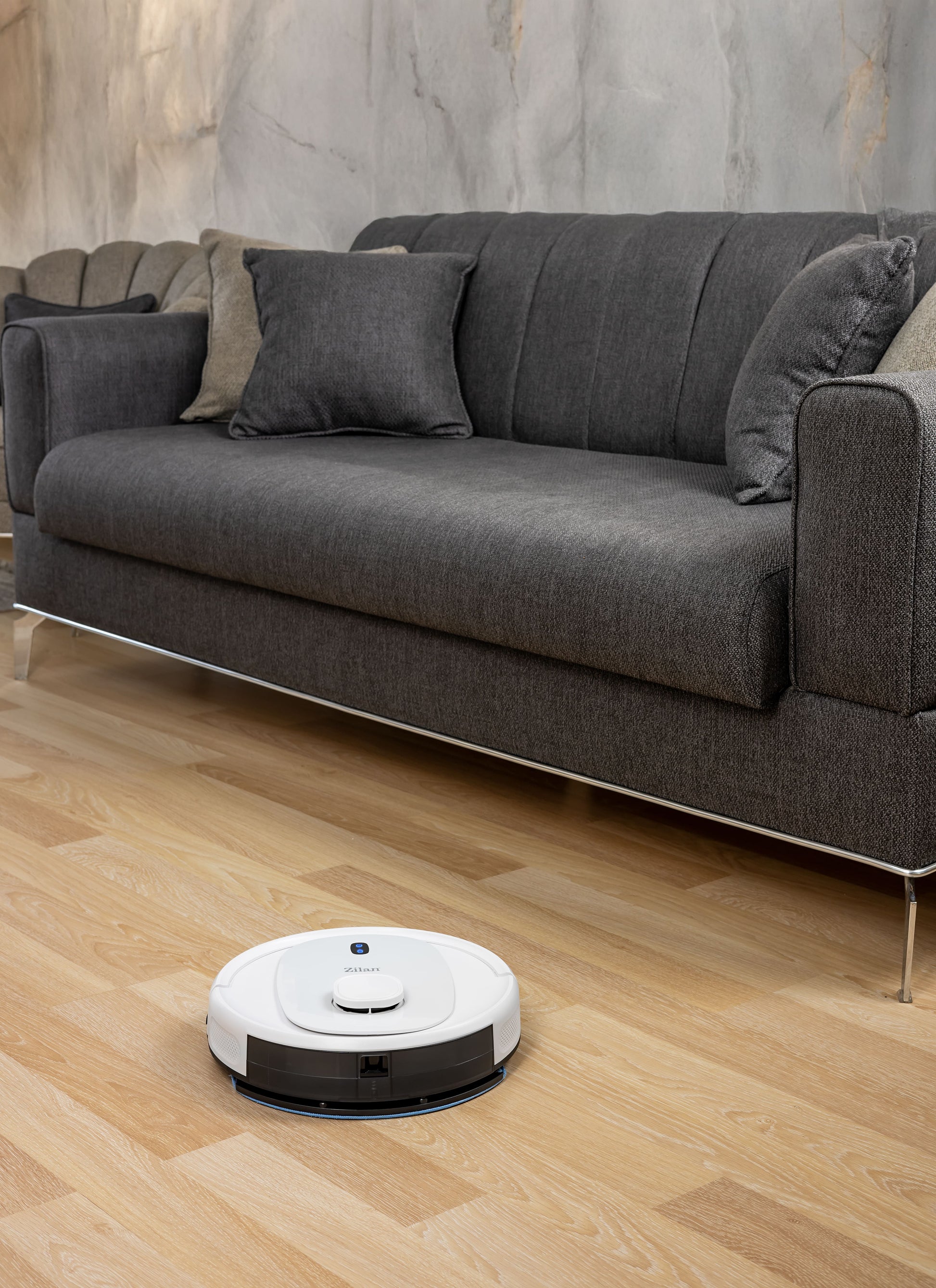 Aspirator robot Zilan ZLN5400, Putere aspirare 2700pa, Zgomot sub 68dB, 3 nivel putere, conexiune Wi-Fi, Baterie 3200mAh