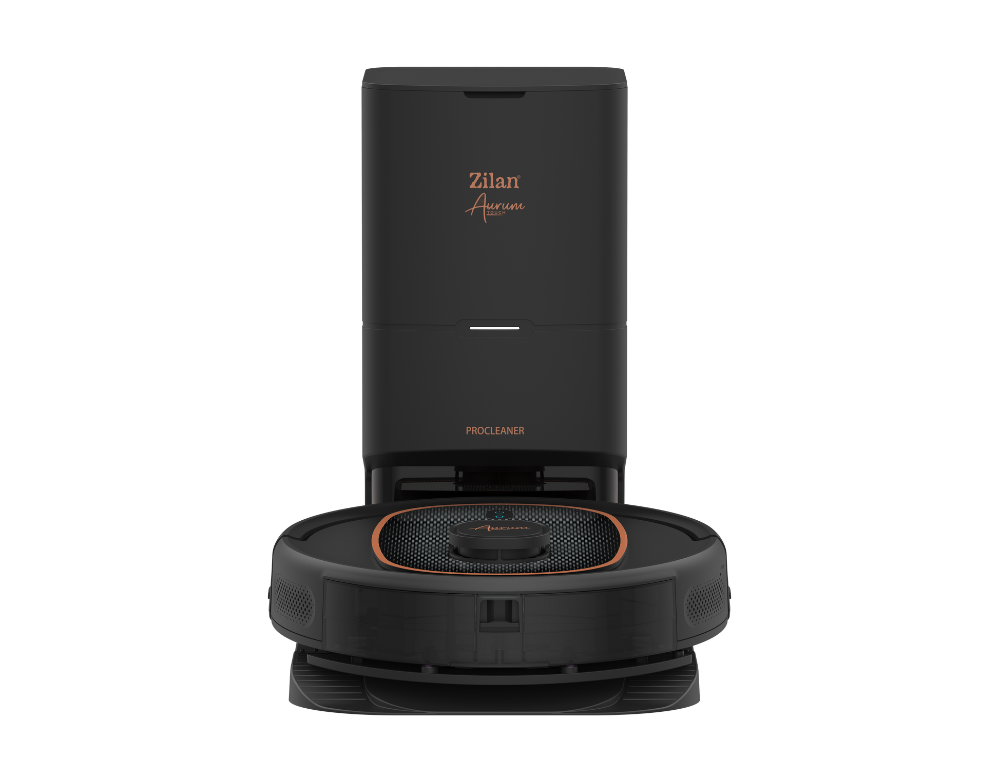 Aspirator robot Zilan ZLN5500 Aurum cu statie de colectare praf, Putere 600W, 3 trepte putere, baterie 3200mAh, Control Vocal, WiFi