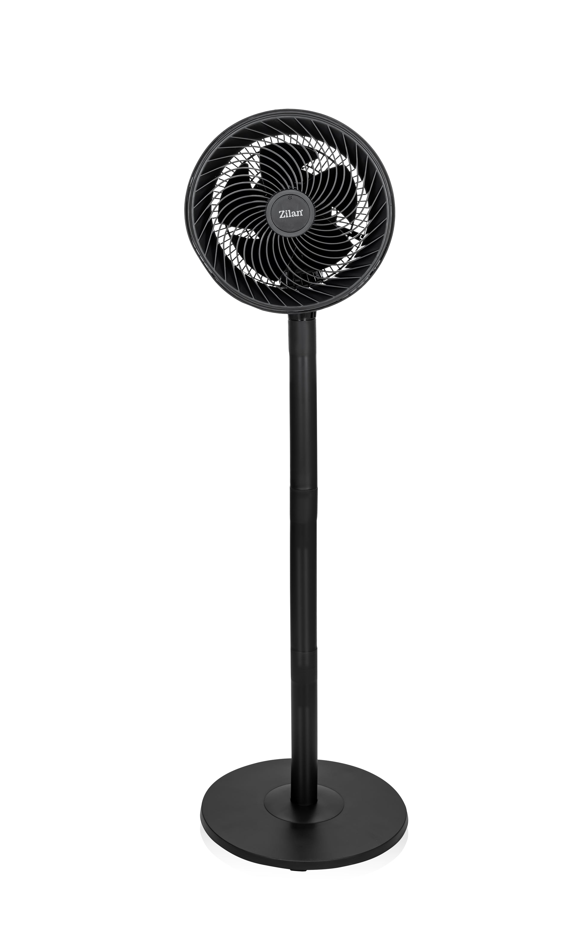 Circulator aer cu picior Zilan ZLN2556, Putere 65W, 3 trepte de viteza, Diametru grilaj 27 cm, Inaltime reglabila