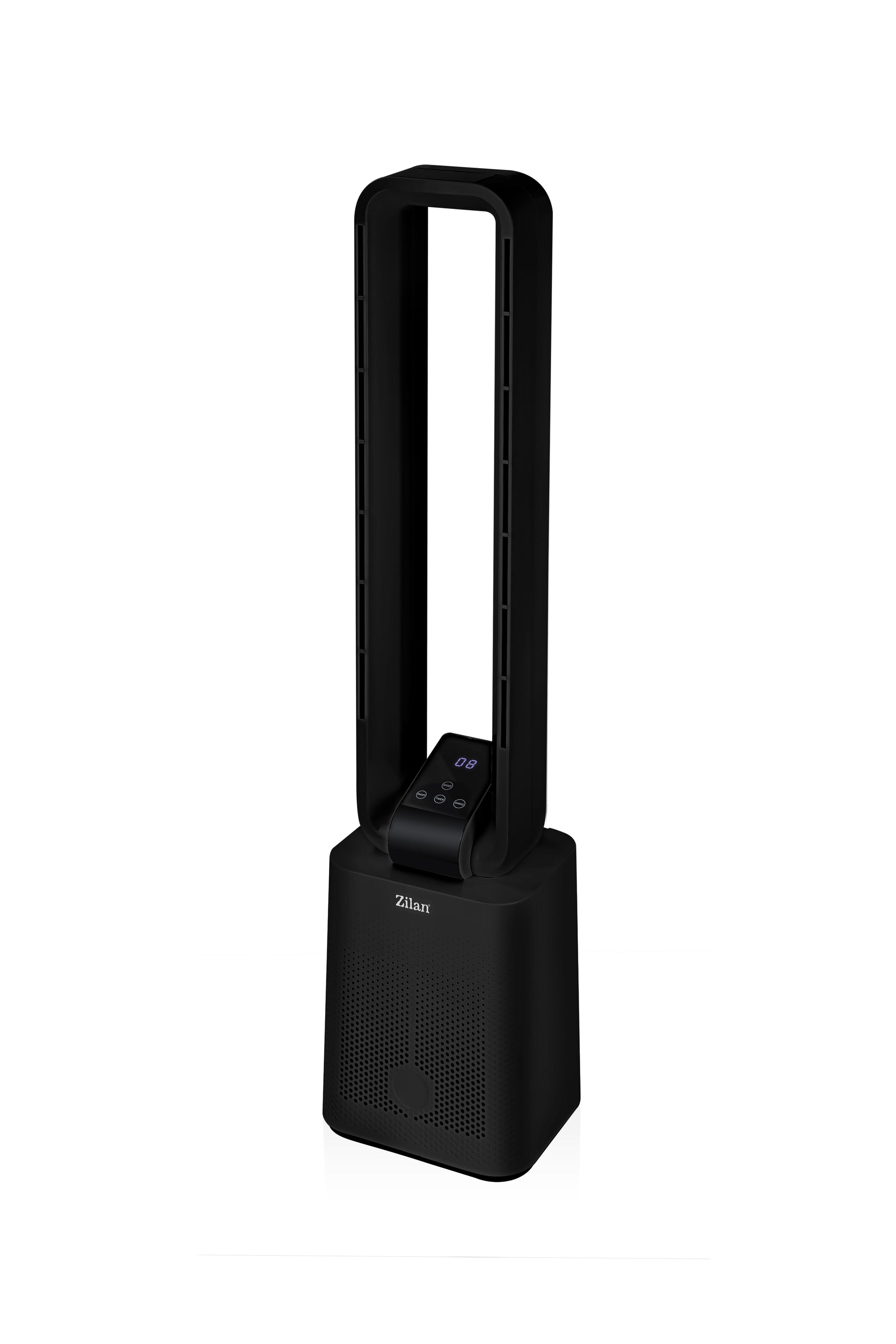 Ventilator turn Zilan ZLN1087 fara palete, Timer, Display LED, Telecomanda, 50W