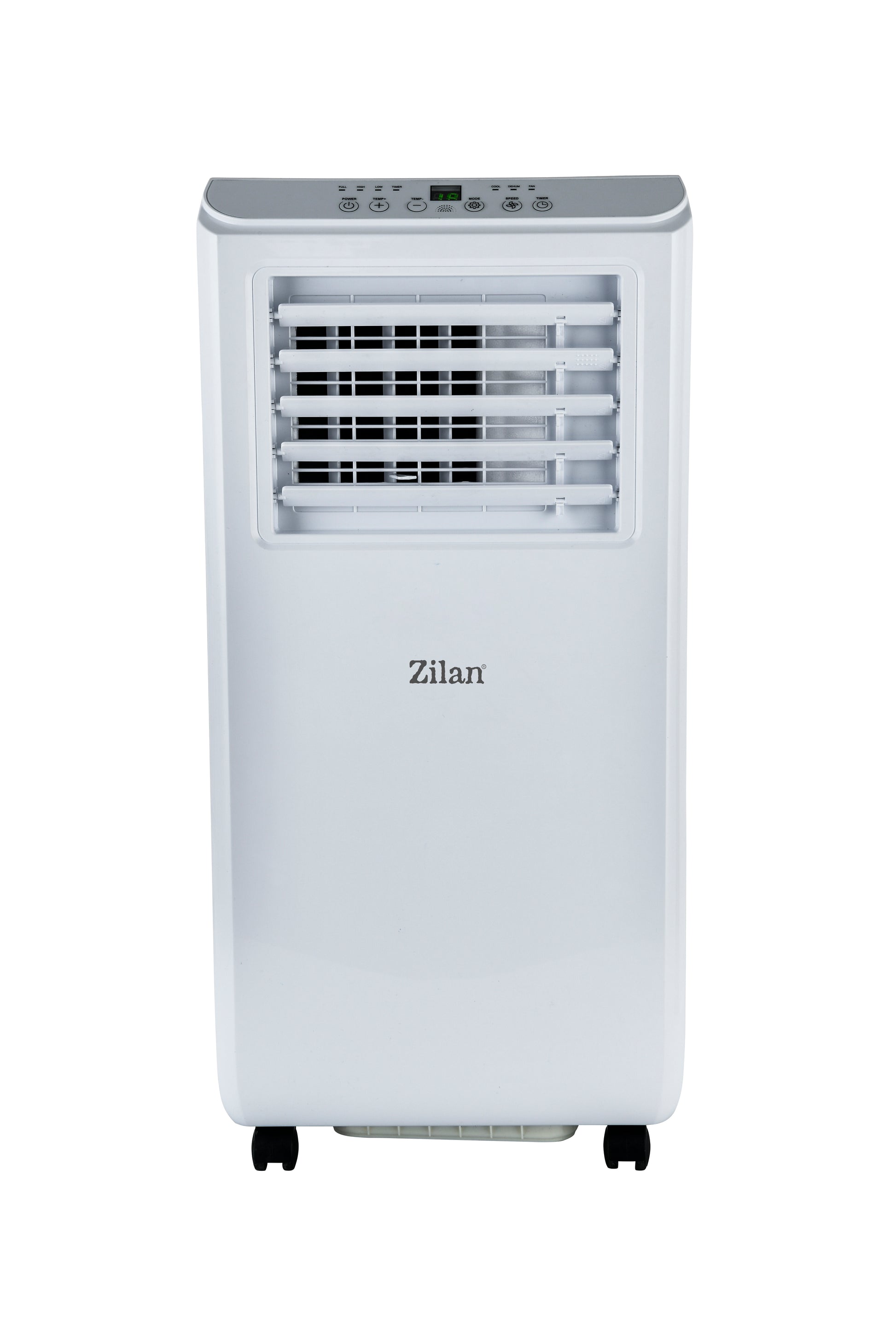 Aer conditionat portabil Zilan ZLN2495 Alb, functie de racire, dezumidificare si ventilatie, Telecomanda, 2 trepte de viteza, 7000 BTU