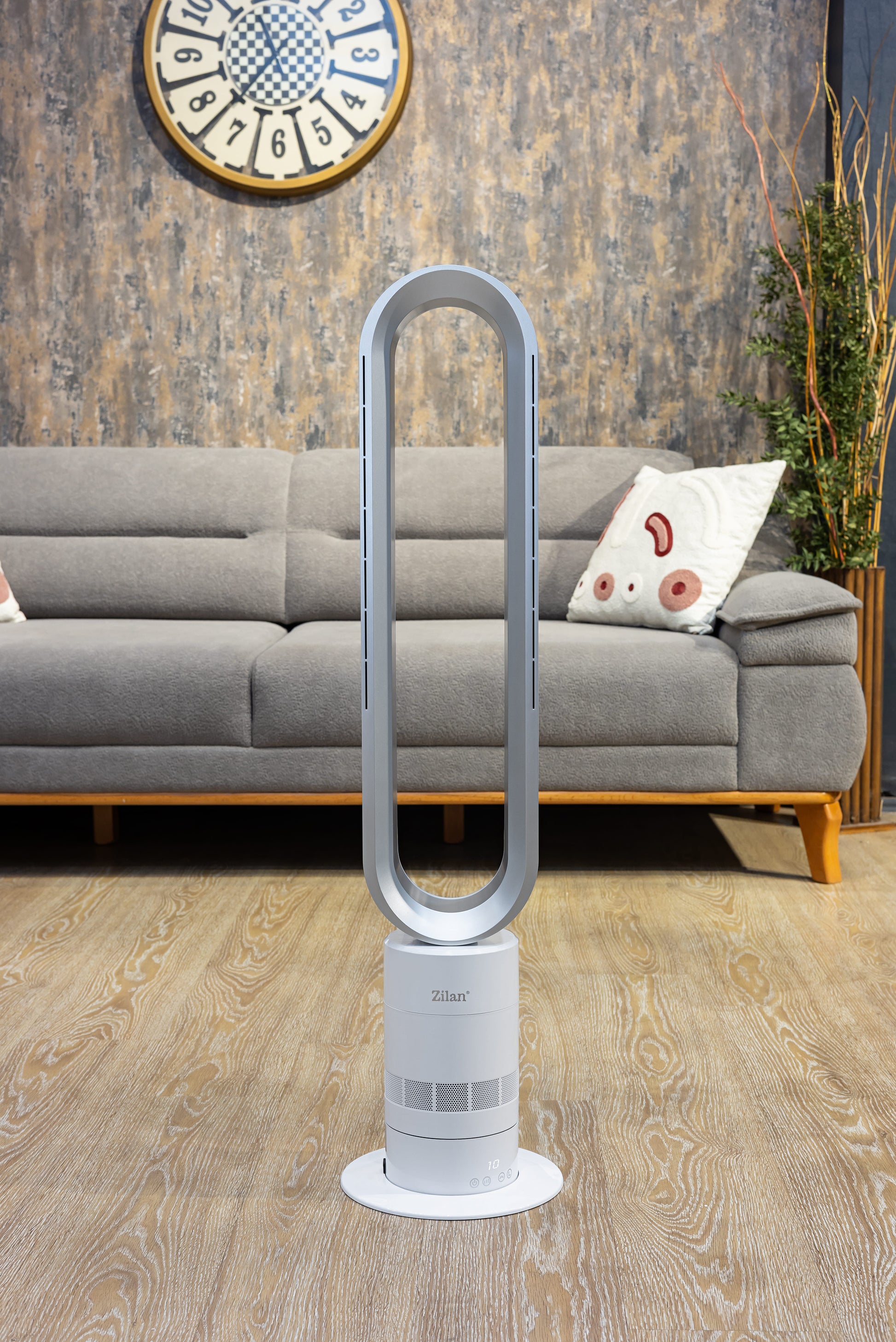 Ventilator turn fara palete Zilan ZLN2426, 10 trepte viteza, Telecomanda inclusa, Timer, Silentios, Putere 22W