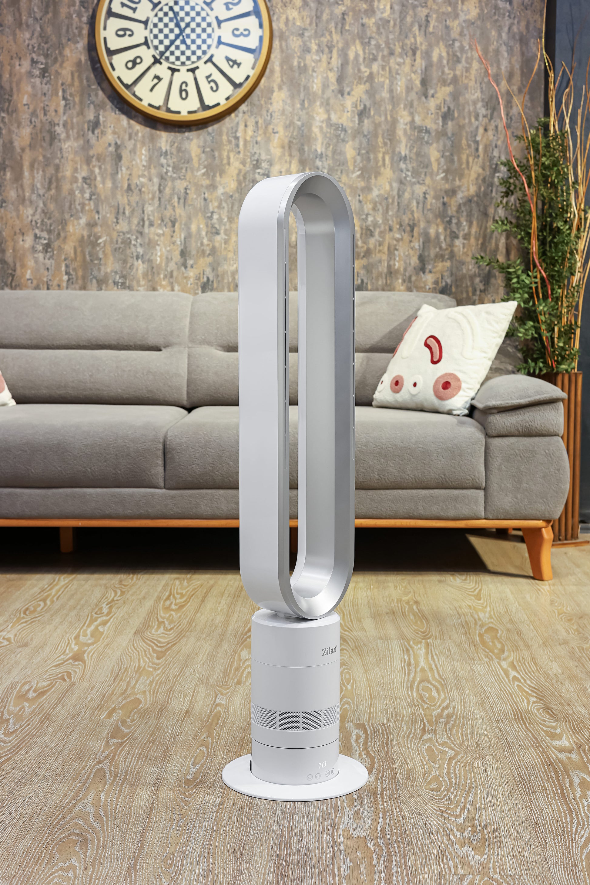 Ventilator turn fara palete Zilan ZLN2426, 10 trepte viteza, Telecomanda inclusa, Timer, Silentios, Putere 22W