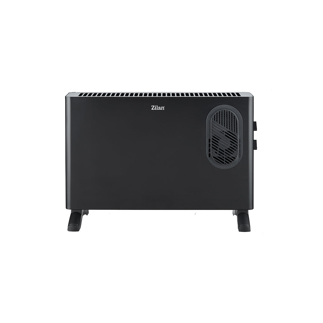 Convector cu ventilator Zilan ZLN2055, Termostat reglabil, Protectie la supraincalzire, Siguranta rasturnare, Putere 1250 / 2000W