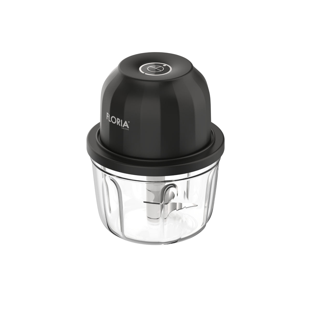 Tocator legume-fructe Floria ZLN2655   Mini Chopper   reincarcabil, Capacitate 350 ml, Baterie 1200mAh, Putere 5V / 30W