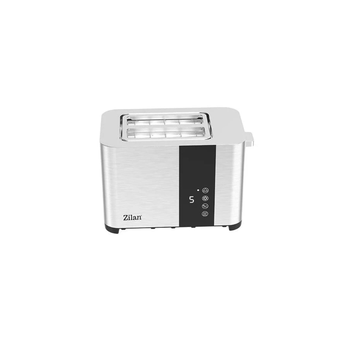 Toaster digital Zilan ZLN6334 2 felii, Inox, 3 functii, Display LED cu touch screen, Tavita pentru firimituri, 850W