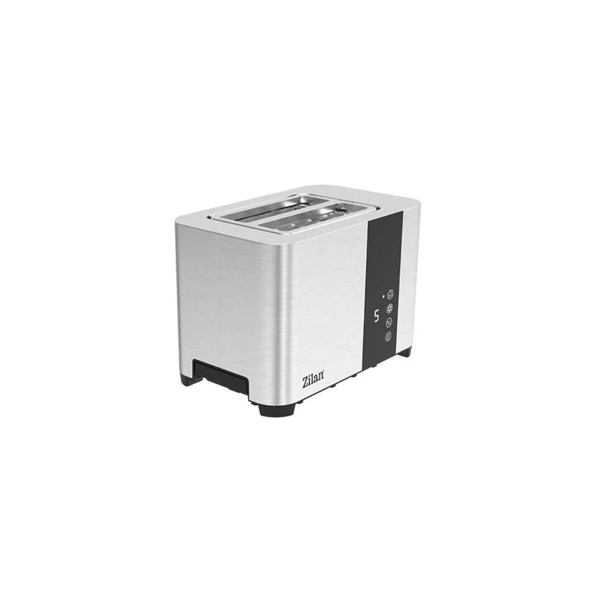 Toaster digital Zilan ZLN6334 2 felii, Inox, 3 functii, Display LED cu touch screen, Tavita pentru firimituri, 850W