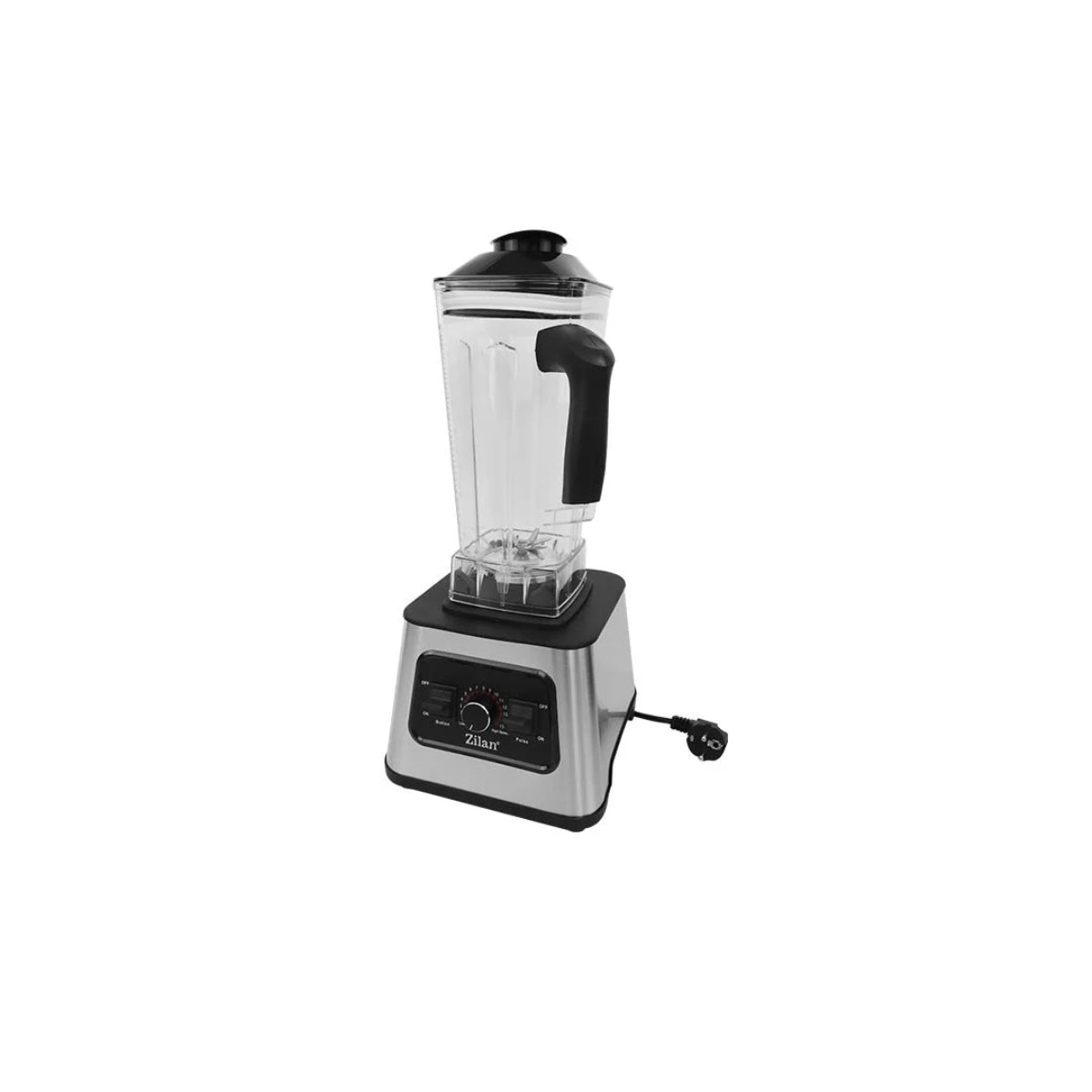 Blender inox Zilan ZLN2785, Vas din sticla 2L, 15 trepte viteza + pulse, Putere 1100W