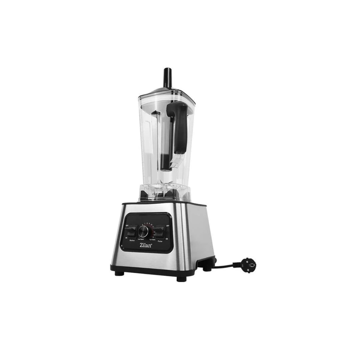 Blender inox Zilan ZLN2785, Vas din sticla 2L, 15 trepte viteza + pulse, Putere 1100W