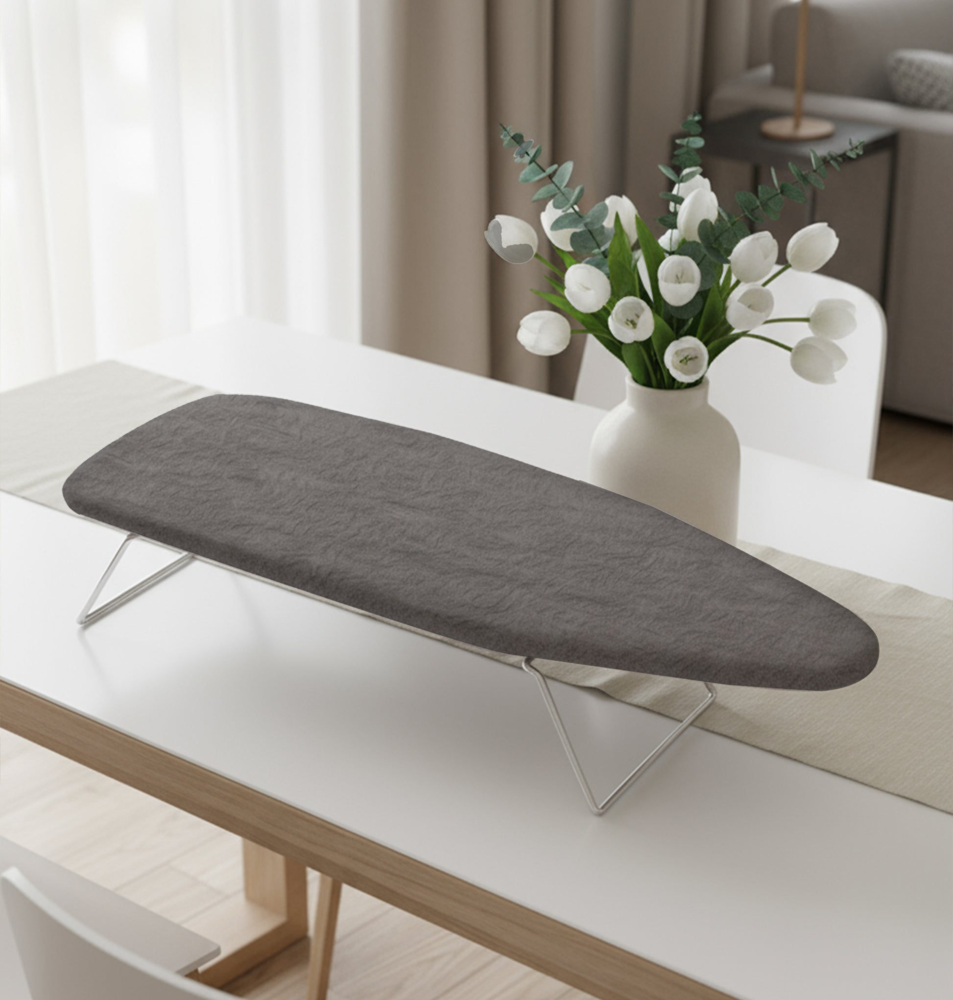 Masa De Calcat Mini ZILAN ZLN4546 Avorio, Portabila, Suprafata de lucru 33 x 90 cm