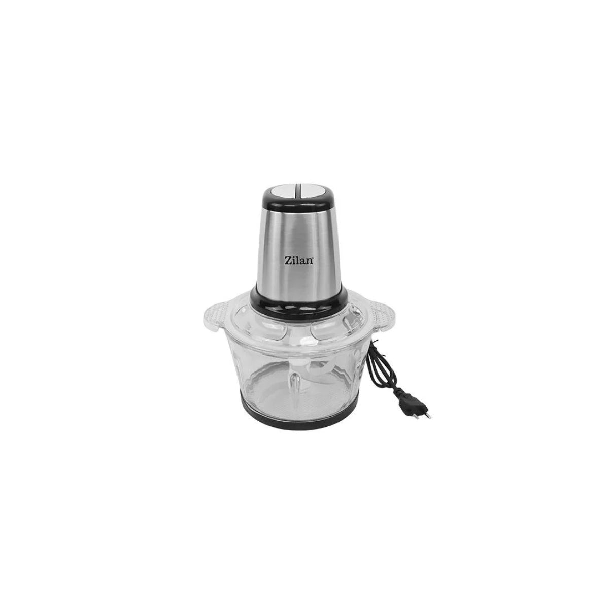 Tocator legume-fructe Zilan ZLN3898 din inox, Vas din sticla capacitate 2L, 2 trepte de viteza + pulse, Putere 400W