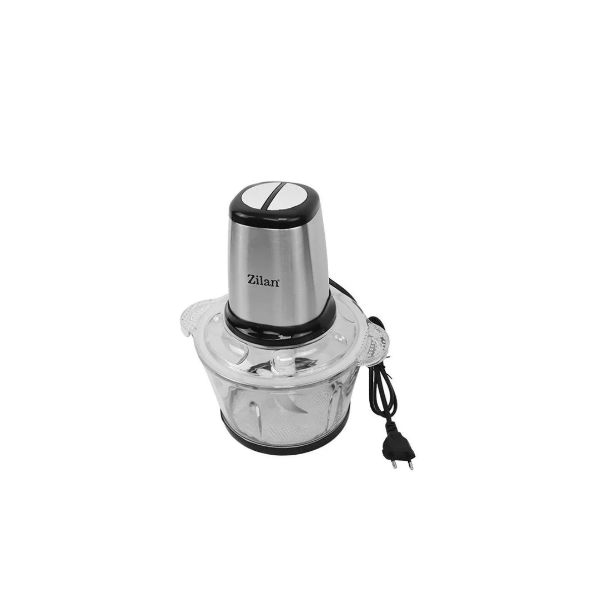 Tocator legume-fructe Zilan ZLN3898 din inox, Vas din sticla capacitate 2L, 2 trepte de viteza + pulse, Putere 400W