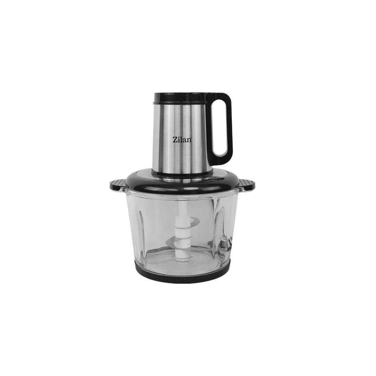 Tocator legume-fructe Zilan ZLN2747 digital din inox, Vas din sticla capacitate 3L, 4 functii presetate, Lame din titan, Putere 500W