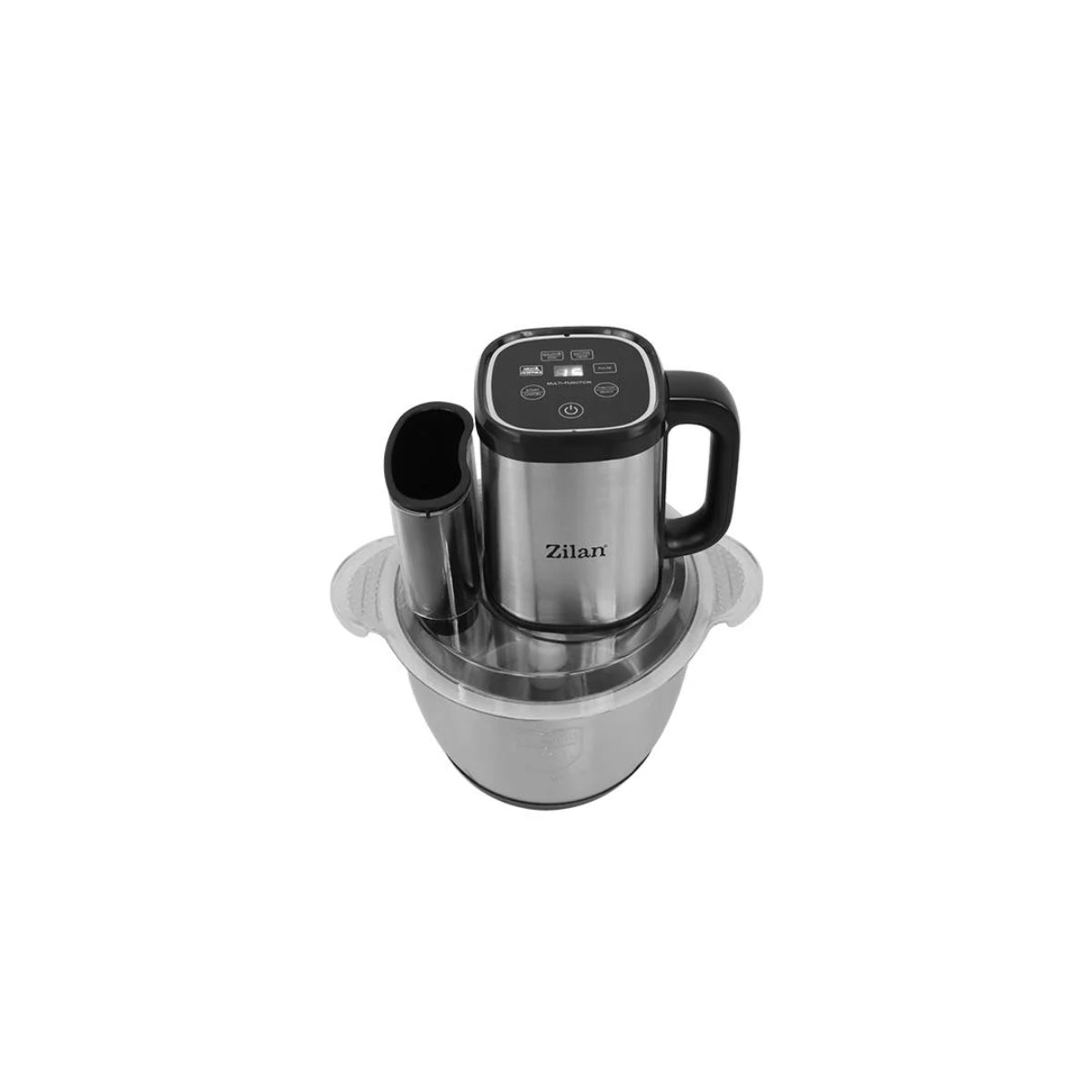 Tocator legume-fructe Zilan ZLN2757 digital multifunctional, Vas inox capacitate 3L, 4 functii presetate, Lame din titan, Putere 500W