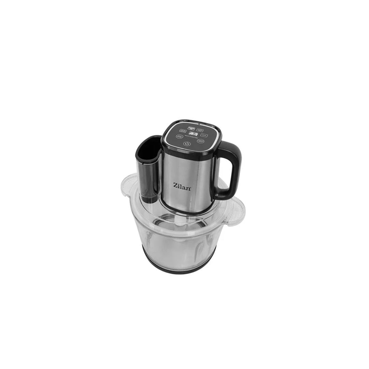 Tocator legume-fructe Zilan ZLN2767 digital multifunctional, Vas sticla capacitate 3L, 4 functii presetate, Lame din titan, Putere 500W