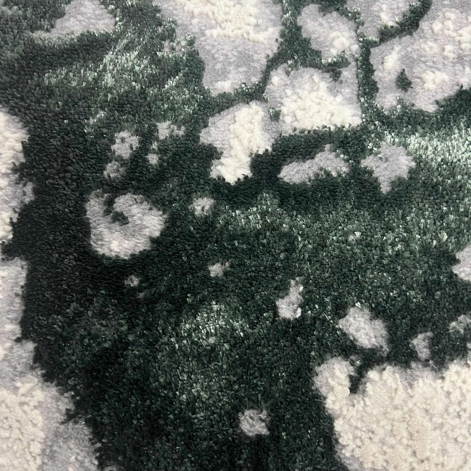 Covor Buse Fulger, Verde Smarald, Living, Dormitor, Modern