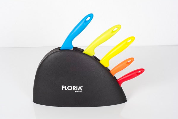 Set cutite 5 piese cu suport Floria ZLN-1150