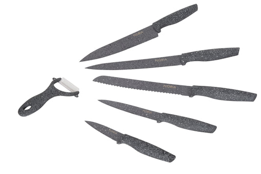 Set cutite 6 piese din inox, FLORIA, ZLN-1136