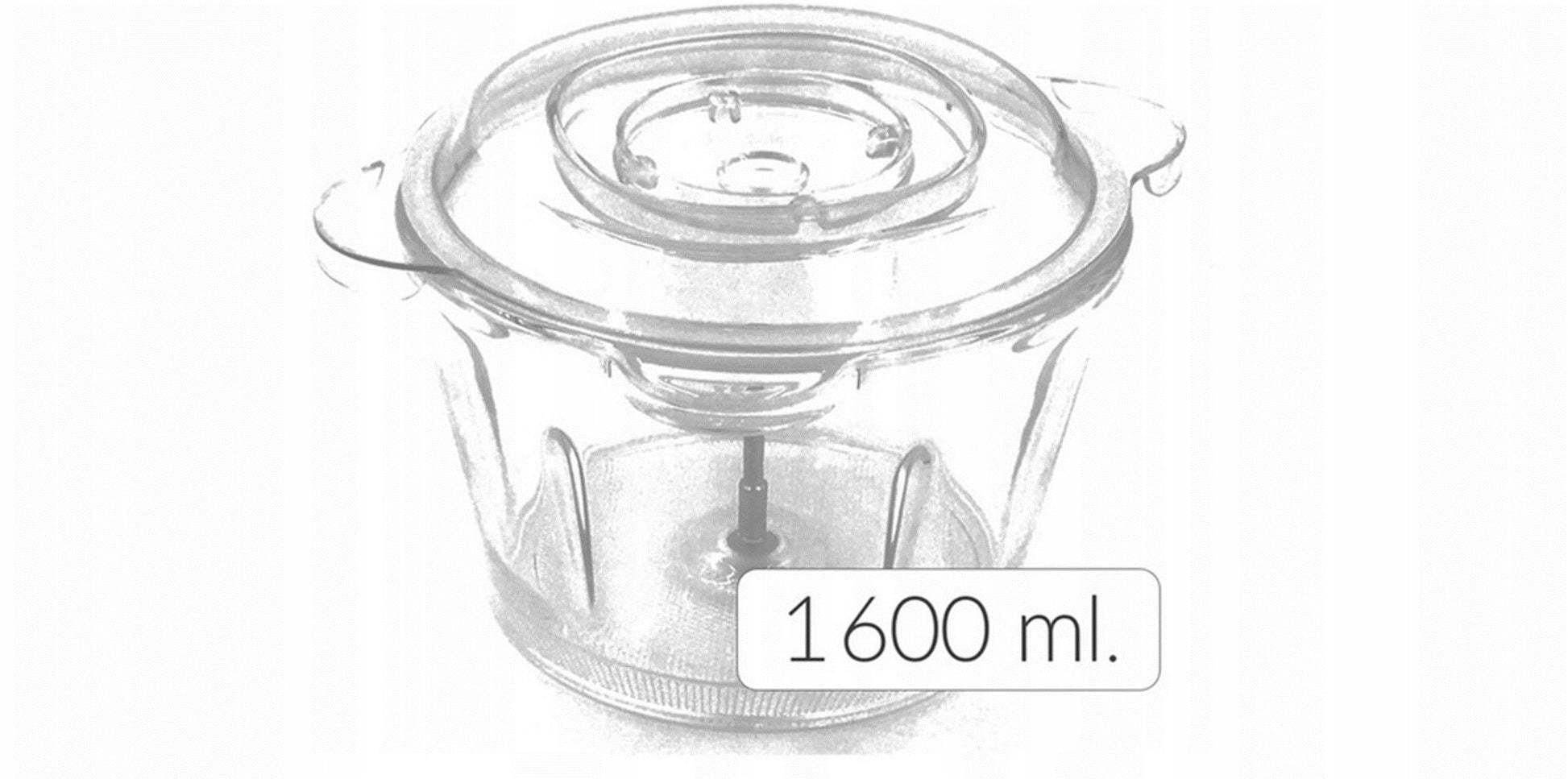 Tocator legume-fructe ZILAN ZLN-3888, Putere 300W, Vas din sticla 1.6L, 4 lame inox, 2 trepte de viteza