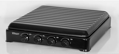 Aragaz GPL 4 arzatoare ZILAN ZLN7079 - 2,3 kW Putere maxima, otel emailat negru