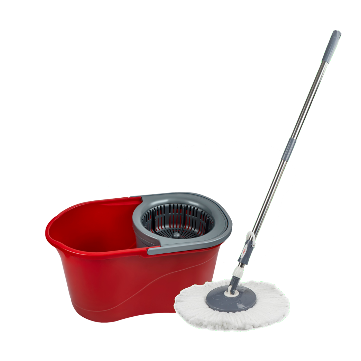 Set mop rotativ LISA cu galeata 17 L - sistem 360° cu microfibre, curatare uscata/ umeda