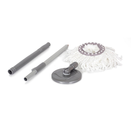 Set mop rotativ LISA cu galeata 17 L - sistem 360° cu microfibre, curatare uscata/ umeda