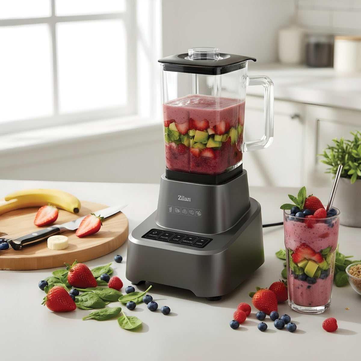 Blender  Tocator electric 2 in 1 ZILAN ZLN4310