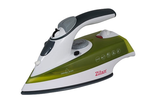 Fier de calcat talpa ceramica ZILAN ZLN-8082,Verde  Putere 2200W, calcare cu aburi si uscata, functie autocuratare,Verde