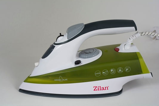 Fier de calcat talpa ceramica ZILAN ZLN-8082,Verde  Putere 2200W, calcare cu aburi si uscata, functie autocuratare,Verde