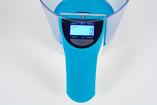 Cantar de bucatarie digital Zilan ZLN 7788,Albastru cu cana, capacitate 2 kg,